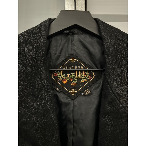 Black Trench Rare paisley coat - Picture 2 of 8